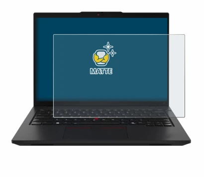 Immagine del dispositivo Lenovo ThinkPad L14 Gen 5 con un'ampia varietà di protezioni per lo schermo.