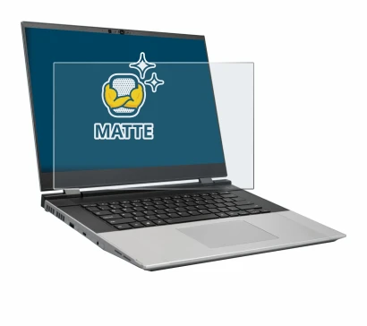 Immagine del dispositivo Framework Laptop 16 con un'ampia varietà di protezioni per lo schermo.