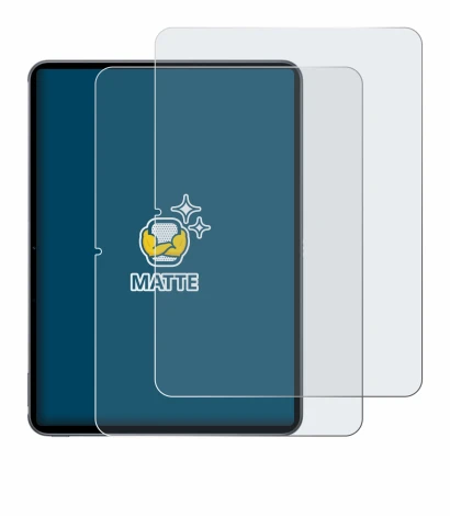 Immagine del dispositivo OnePlus Pad 2 (ritratto) con un'ampia varietà di protezioni per lo schermo.