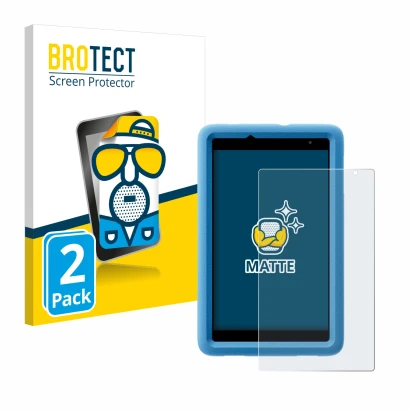 Parte frontale di una confezione del prodotto con il logo del marchio BROTECT. Accanto è raffigurato il dispositivo Blackview 