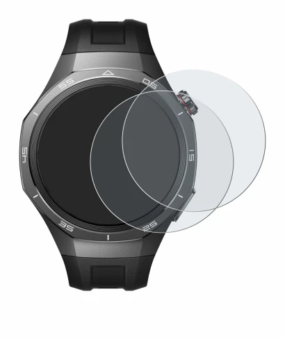 Immagine del dispositivo Huawei Watch GT 5 Pro (46 mm) con un'ampia varietà di protezioni per lo schermo.