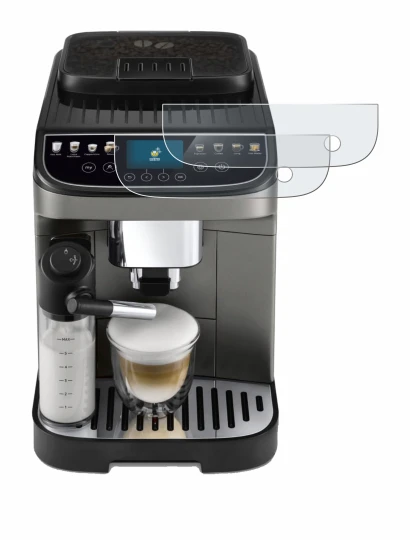 Immagine del dispositivo DeLonghi Magnifica Evo Next con un'ampia varietà di protezioni per lo schermo.