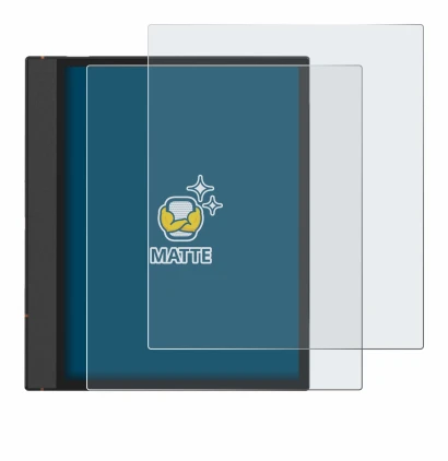 Immagine del dispositivo Boox Note Air 4 C con un'ampia varietà di protezioni per lo schermo.