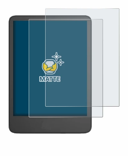 Immagine del dispositivo Amazon Kindle 2024 con un'ampia varietà di protezioni per lo schermo.