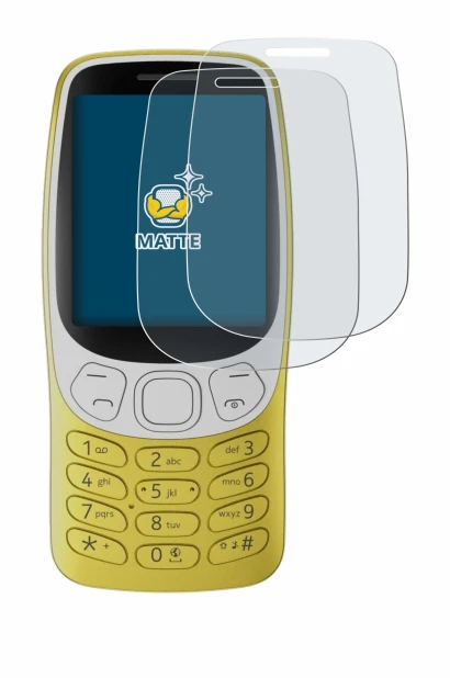 Immagine del dispositivo Nokia 3210 con un'ampia varietà di protezioni per lo schermo.