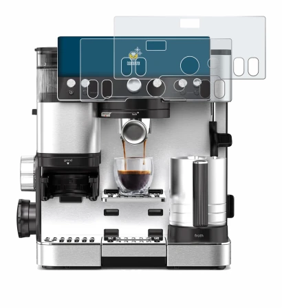 Immagine del dispositivo Ninja Luxe Cafe Essential con un'ampia varietà di protezioni per lo schermo.