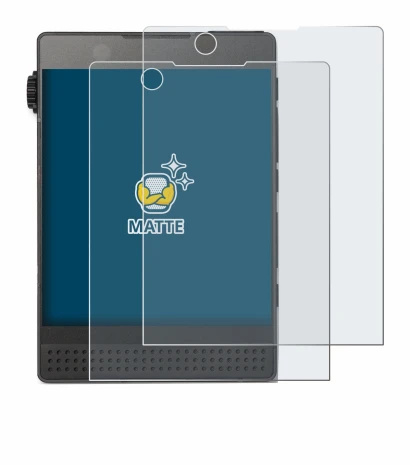 Immagine del dispositivo Light Phone 3 con un'ampia varietà di protezioni per lo schermo.