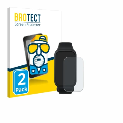 Parte frontale di una confezione del prodotto con il logo del marchio BROTECT. Accanto è raffigurato il dispositivo Xiaomi Sma