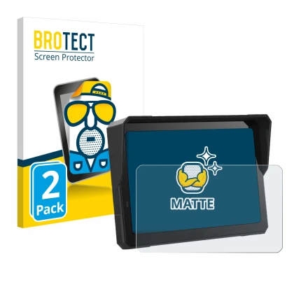 Parte frontale di una confezione del prodotto con il logo del marchio BROTECT. Accanto è raffigurato il dispositivo Carpuride 