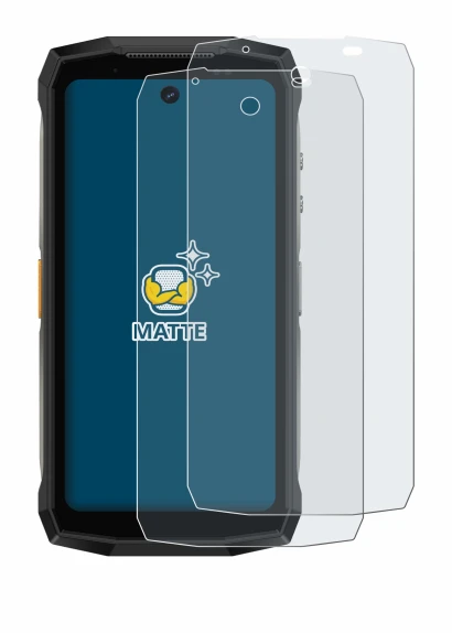 Immagine del dispositivo Ulefone Armor Mini 20 Pro con un'ampia varietà di protezioni per lo schermo.