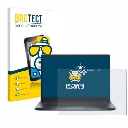 Parte frontale di una confezione del prodotto con il logo del marchio BROTECT. Accanto è raffigurato il dispositivo Dell Pro 1