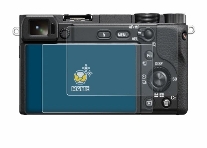 Immagine del dispositivo Sony Alpha 6400A con un'ampia varietà di protezioni per lo schermo.
