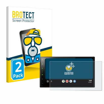 Parte frontale di una confezione del prodotto con il logo del marchio BROTECT. Accanto è raffigurato il dispositivo Pioneer SP