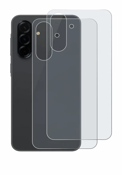 Immagine del dispositivo Samsung Galaxy A36 5G (Posteriore) con un'ampia varietà di protezioni per lo schermo.