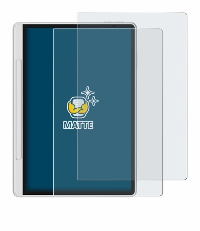 Immagine del dispositivo XP-Pen Magic Note Pad con un'ampia varietà di protezioni per lo schermo.