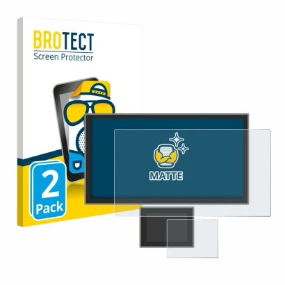 Parte frontale di una confezione del prodotto con il logo del marchio BROTECT. Accanto è raffigurato il dispositivo Icom IC-77