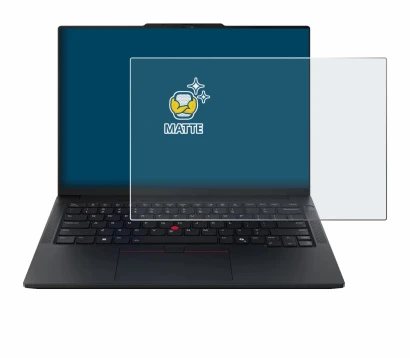 Immagine del dispositivo Lenovo ThinkPad E14 Gen 7 con un'ampia varietà di protezioni per lo schermo.
