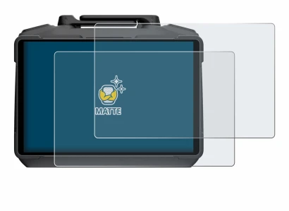 Immagine del dispositivo DJI RC Pro 2 con un'ampia varietà di protezioni per lo schermo.