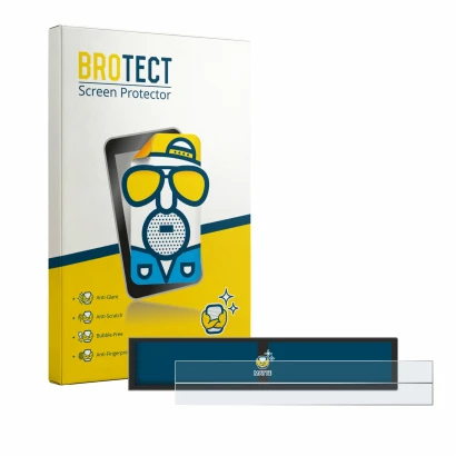 Parte frontale di una confezione del prodotto con il logo del marchio BROTECT. Accanto è raffigurato il dispositivo Hyundai Tu