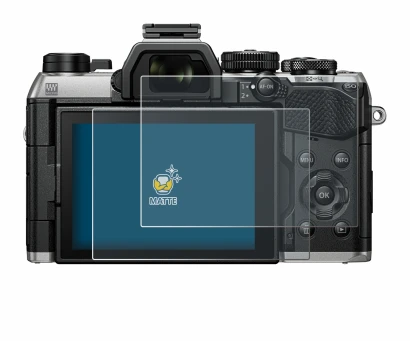 Immagine del dispositivo Olympus OM System OM-5 Mark II con un'ampia varietà di protezioni per lo schermo.