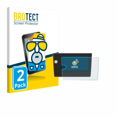 Parte frontale di una confezione del prodotto con il logo del marchio BROTECT. Accanto è raffigurato il dispositivo Volkswagen