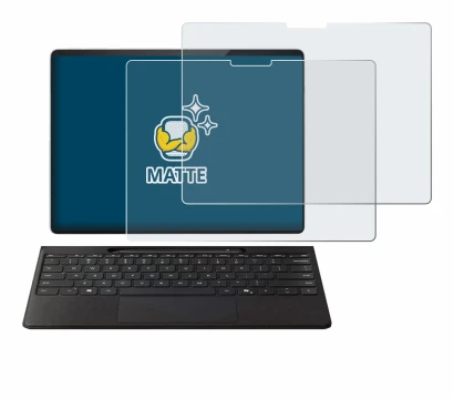 Immagine del dispositivo Microsoft Surface Pro Copilot+ 13" con un'ampia varietà di protezioni per lo schermo.