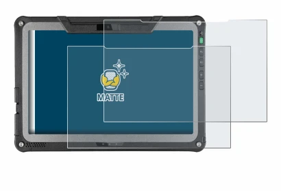 Immagine del dispositivo Getac F110 G7 con un'ampia varietà di protezioni per lo schermo.