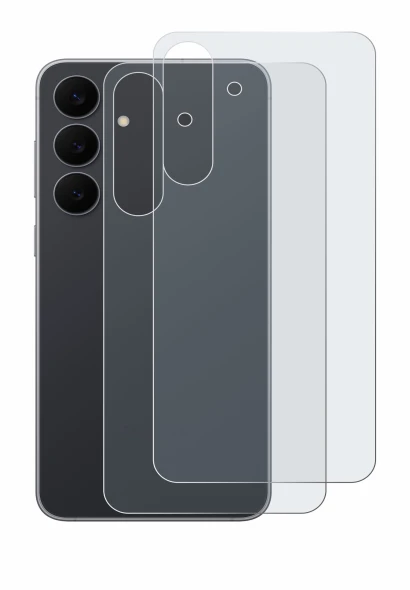 Immagine del dispositivo Samsung Galaxy S25 FE (Posteriore) con un'ampia varietà di protezioni per lo schermo.