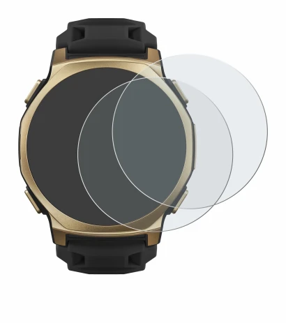 Immagine del dispositivo Huami Amazfit T-Rex 3 Pro (44 mm) con un'ampia varietà di protezioni per lo schermo.