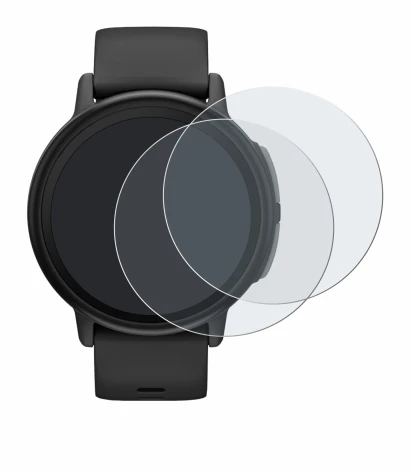 Immagine del dispositivo Garmin Bounce 2 con un'ampia varietà di protezioni per lo schermo.
