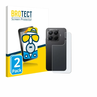 Parte frontale di una confezione del prodotto con il logo del marchio BROTECT. Accanto è raffigurato il dispositivo Xiaomi 15T