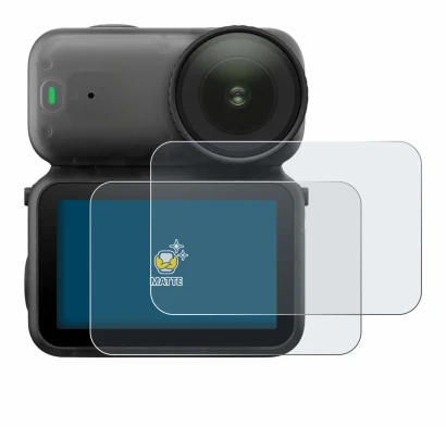Immagine del dispositivo DJI Osmo Nano con un'ampia varietà di protezioni per lo schermo.