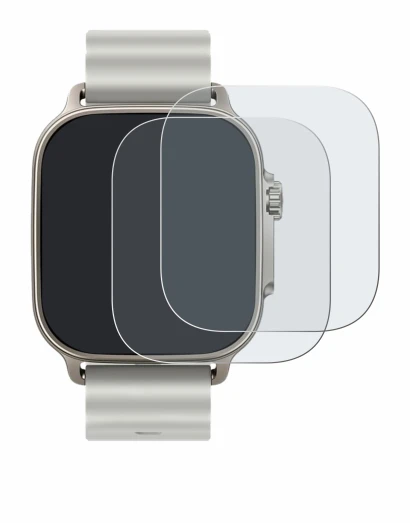 Immagine del dispositivo realme Watch 5 con un'ampia varietà di protezioni per lo schermo.