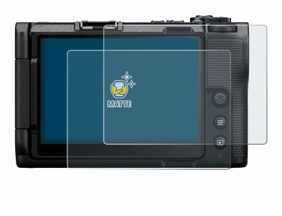 Immagine del dispositivo Nikon ZR con un'ampia varietà di protezioni per lo schermo.