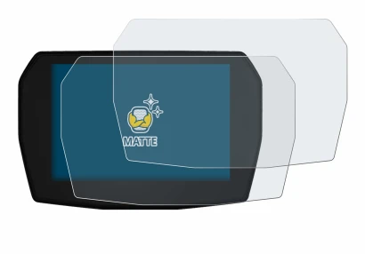 Immagine del dispositivo Ducati Multistrada V2 2025 con un'ampia varietà di protezioni per lo schermo.