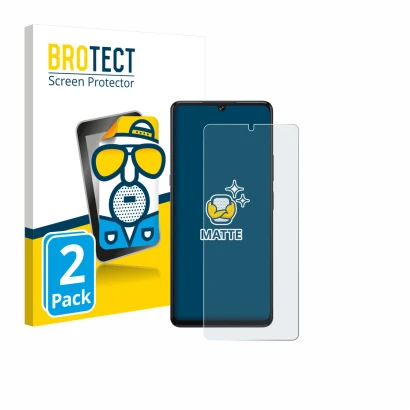 Parte frontale di una confezione del prodotto con il logo del marchio BROTECT. Accanto è raffigurato il dispositivo Cubot X100
