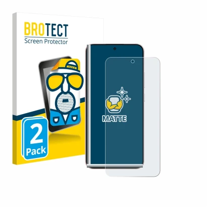 Parte frontale di una confezione del prodotto con il logo del marchio BROTECT. Accanto è raffigurato il dispositivo Oppo Reno