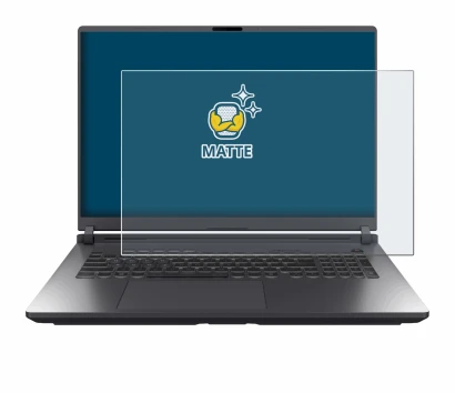 Immagine del dispositivo ASUS ROG Strix G18 G815 2025 con un'ampia varietà di protezioni per lo schermo.