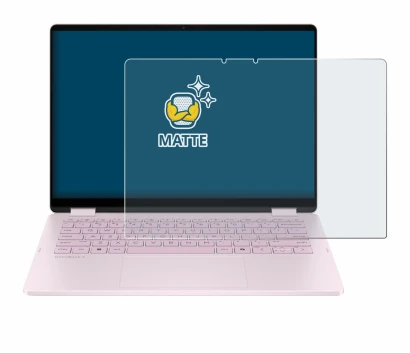 Immagine del dispositivo HP OmniBook 5 Flip 14 14-fp0153ng con un'ampia varietà di protezioni per lo schermo.