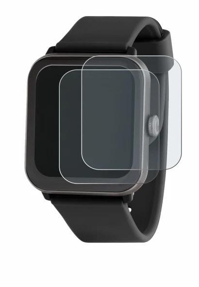 Immagine del dispositivo Sector Smartwatch S-08 con un'ampia varietà di protezioni per lo schermo.