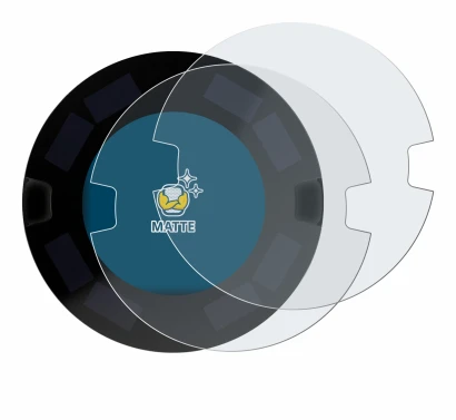 Immagine del dispositivo OOONO P-DISC NO3 con un'ampia varietà di protezioni per lo schermo.