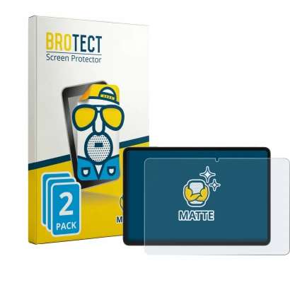 Parte frontale di una confezione del prodotto con il logo del marchio BROTECT. Accanto è raffigurato il dispositivo Doogee Tab