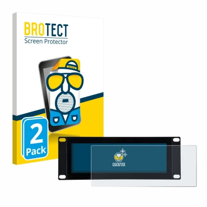 Parte frontale di una confezione del prodotto con il logo del marchio BROTECT. Accanto è raffigurato il dispositivo GeeekPi DP