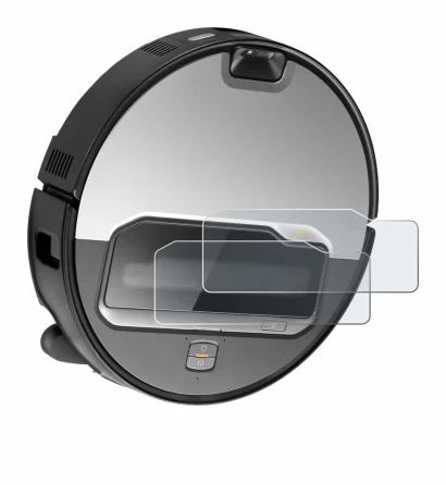 Immagine del dispositivo Roborock Saros Z70 con un'ampia varietà di protezioni per lo schermo.