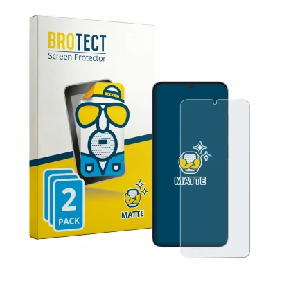 Parte frontale di una confezione del prodotto con il logo del marchio BROTECT. Accanto è raffigurato il dispositivo Itel Zeno