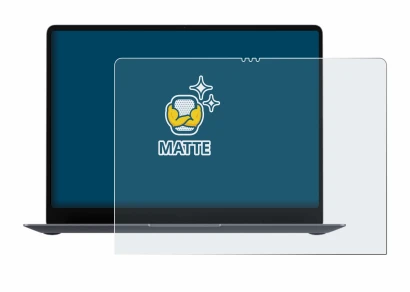 Immagine del dispositivo Samsung Galaxy Book6 Pro 14" con un'ampia varietà di protezioni per lo schermo.