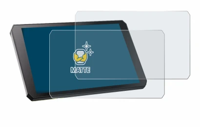 Immagine del dispositivo RiderNav R7M con un'ampia varietà di protezioni per lo schermo.