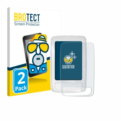 Parte frontale di una confezione del prodotto con il logo del marchio BROTECT. Accanto è raffigurato il dispositivo Giant Axac