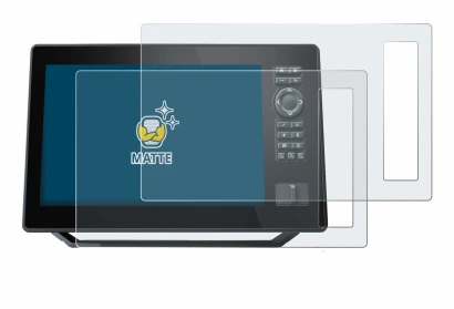 Immagine del dispositivo Humminbird Xplore 9 con un'ampia varietà di protezioni per lo schermo.