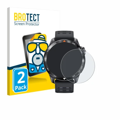 Parte frontale di una confezione del prodotto con il logo del marchio BROTECT. Accanto è raffigurato il dispositivo Xiaomi Mib